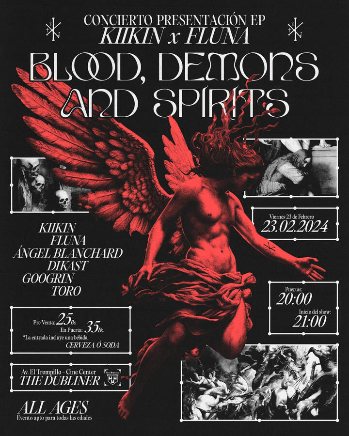 EP LAUNCH Blood, Demons And Spirits 23/02/24 - 21:00 The Dubliner Santa Cruz, Bolivia EVENT COMPLETED